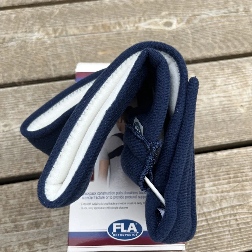 New FLA Orthopedics ProLite Deluxe Clavicle Support Blue Size Medium